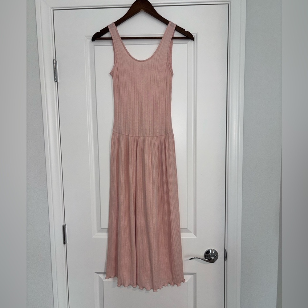 The  Classic Rib Soft Knit Scoop-Neck Every Occasion Dress